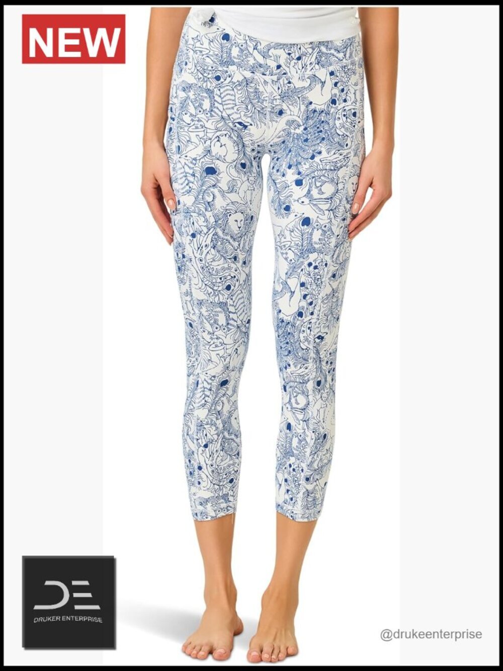 High Rise Midi Leggings with Pockets UPF 50+ Skinny Fit